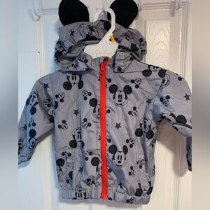 Disney Gray and Red Mickey Mouse Hoodie